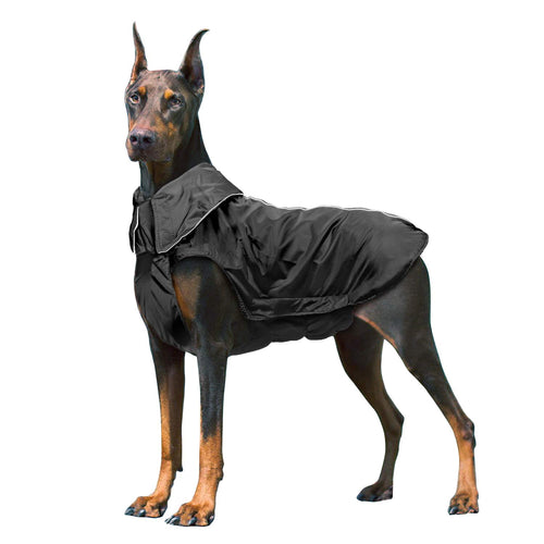 Dog Raincoat - Waterproof Dog Coat Winter Dog Rain Coat Dog Jacket for Medium Large Dogs 2XL