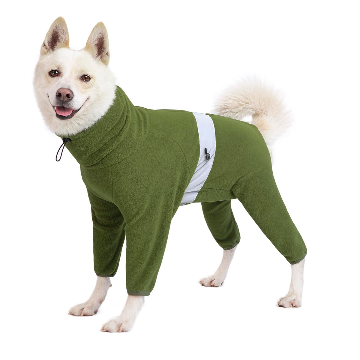 Dog Winter Coats for Medium Large Dogs Warm Polar Fleece Dog Jacket Winter Dog Clothes Pullover Cold Weather Dog Jumpsuit Onesie Dog Snow Jacket Dog Apparel Outfit
