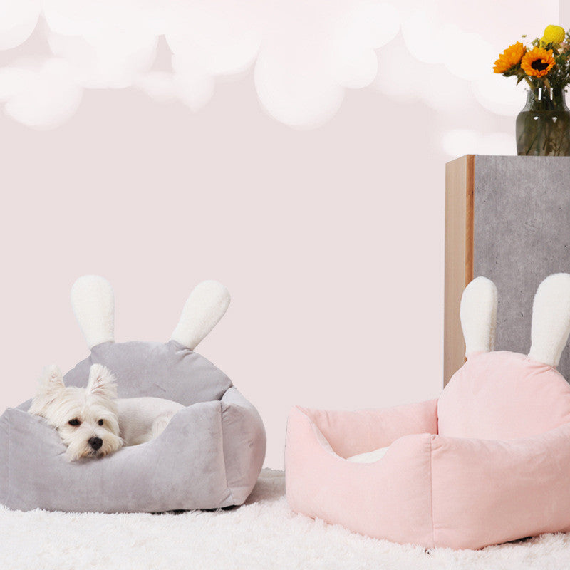 Universal Dog Bed with Washable Cushion for Pets