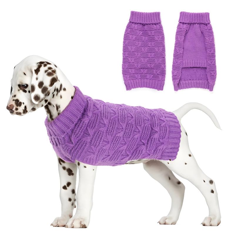 XXL Dog Sweater Big Dog Sweater Full Body Dog Sweaters Winter Sweaters for Dogs Comfortable Dog Sweaters Dog Pullover Sweater Dog Sweater Knit Thick Dog Cold Sweater