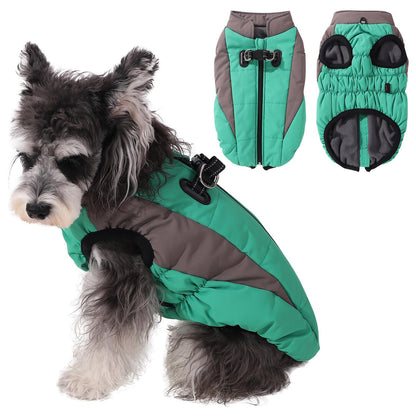Gyuzh Dog Coat with Harness Dog Coat Winter Dog Jacket Waterproof Dog Coats Dog Jackets for Small Medium Large Dogs