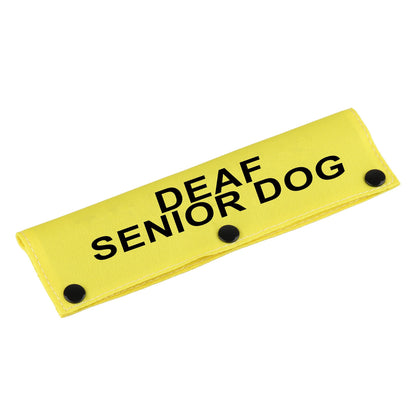 Hearing Impairment Dog Leash Sleeve Deaf Senior Dog Dog Leash Sleeve Use On Special Needs Dog (Deaf Senior Dog-YE Sleeve)